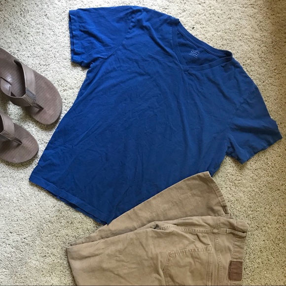 J Crew Mercantile Broken-In V-Neck T-shirt - Picture 1 of 3